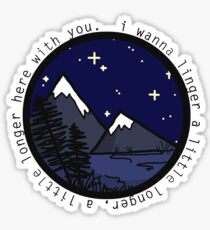 I Wanna Linger Nature Silhouette (Lighter Version) Sticker