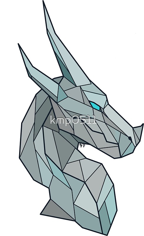  Geometric Dragon Stickers By Kmp0511 Redbubble