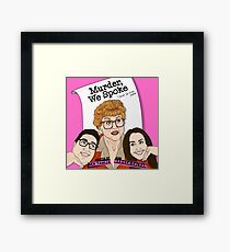 Murder, We Spoke Podcast Logo Framed Print