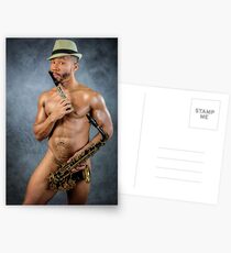 Groß auf Instrumenten Postkarten