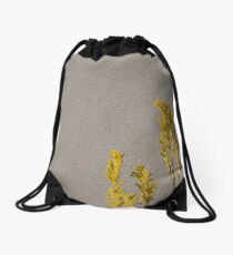 Textured Flower Drawstring Bag
