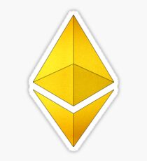 Pegatina Golden Ethereum