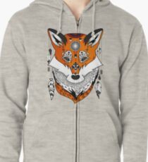 Fox Head Zipped Hoodie