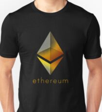 Corrupted Golden Ethereum Slim Fit T-Shirt