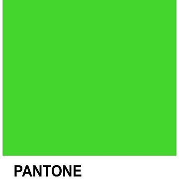 Lime Green Fluorescent Neon // Pantone® 389 U Canvas Print