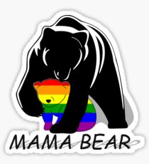 Gay Pride Mama Bear Sticker Gay Pride Mama Bear Sticker