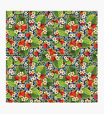 Heraldic Strawberries Photographic Print