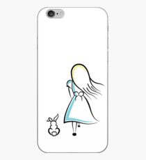 Alice and the White Rabbit iPhone Case