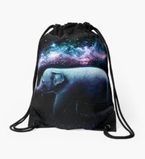 Elephant Splash Drawstring Bag