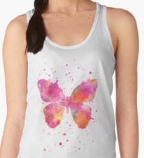 Artsy Butterfly pink and orange Women's Tank Top