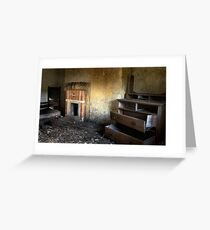 Decaying Bedroom Greeting Card