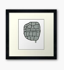 DEATH STAR STAR WARS Framed Print