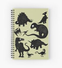 Cuaderno de espiral Dinosaurios silueteados