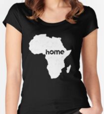 Africa Women's Fitted Scoop T-Shirt