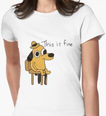 This is Fine Women's Fitted T-Shirt