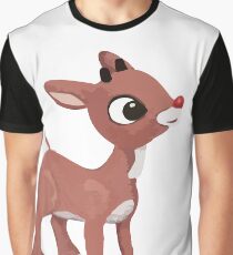 Klassischer Rudolph Grafik T-Shirt