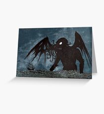 Monster in the Storm Greeting Card