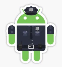 Policía Android Sticker