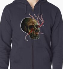 Skull Zipped Hoodie
