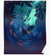 Mystic Deer Poster
