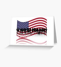 american flag Greeting Card