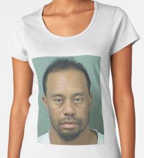Tiger Woods mug shot Women's Premium T-Shirt