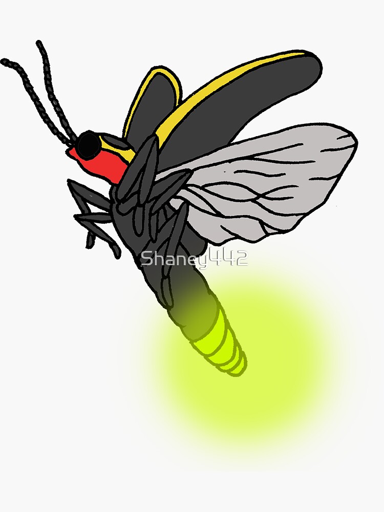 "Lightning Bug Art" Sticker by Shaney442 Redbubble