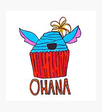 Ohana Cupcake Photographic Print