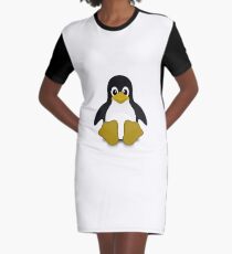 Tux Linux Graphic T-Shirt Dress