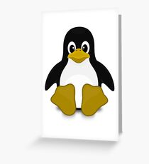Tux Linux Greeting Card