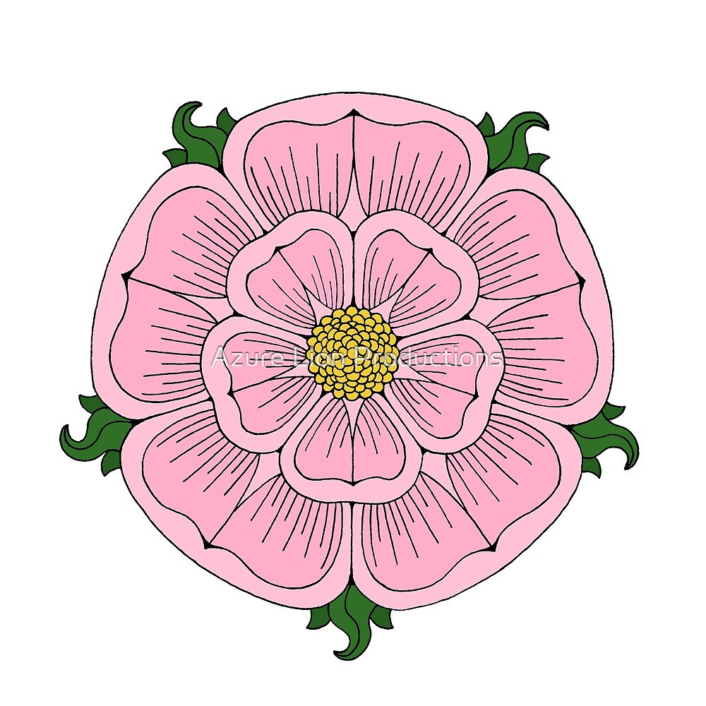 “Pink Heraldic Rose” by Richard Fay | Redbubble