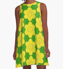 Heraldic Daffodil A-Line Dress