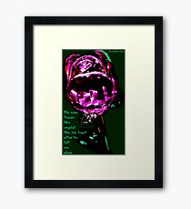 His Rose Framed Print