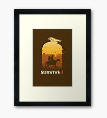 survive Framed Print