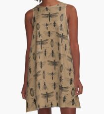 Entomologie studiert Muster A-Linien Kleid