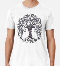 Camiseta premium Árbol de la vida de plata
