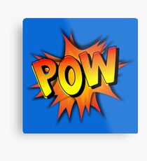 POW Comic Metal Print