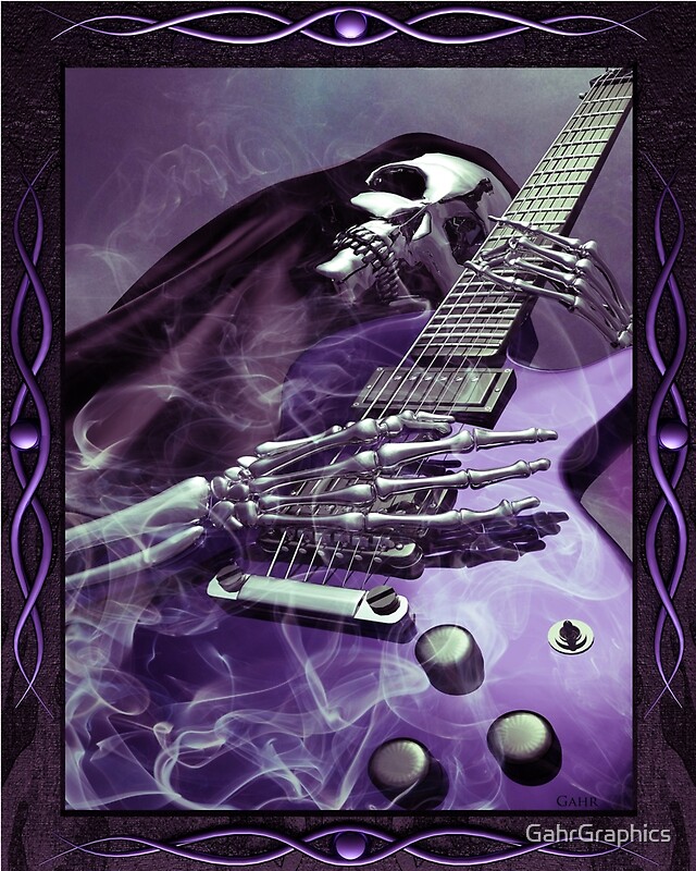 "Grim Reaper's Guitar" by GahrGraphics Redbubble