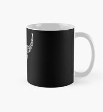 Geometric Bull Skull (White) Classic Mug