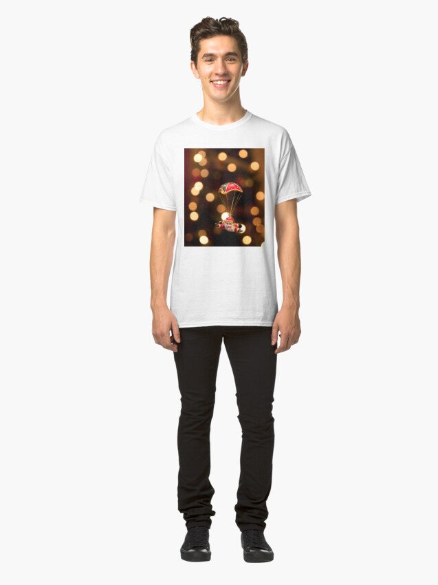 Alternate view of Skydiving Santa Classic T-Shirt