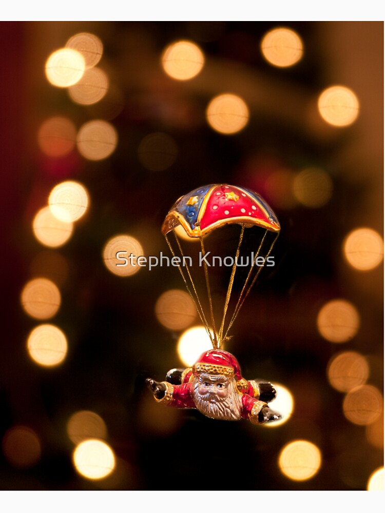 Skydiving Santa by stephenknowles