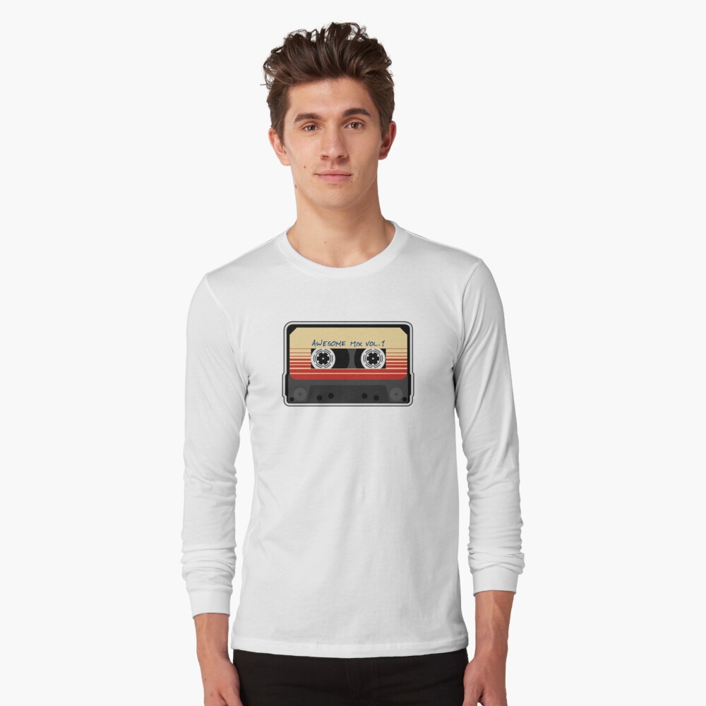 Awesome Mixtape Vol 1, Tape, Music, Retro Long Sleeve T-Shirt