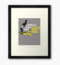 Surfing Framed Print