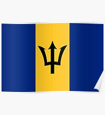 Flag of Barbados Poster