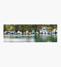 Boathouses Narooma Photographic Print
