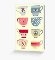 Tea Cups Greeting Card