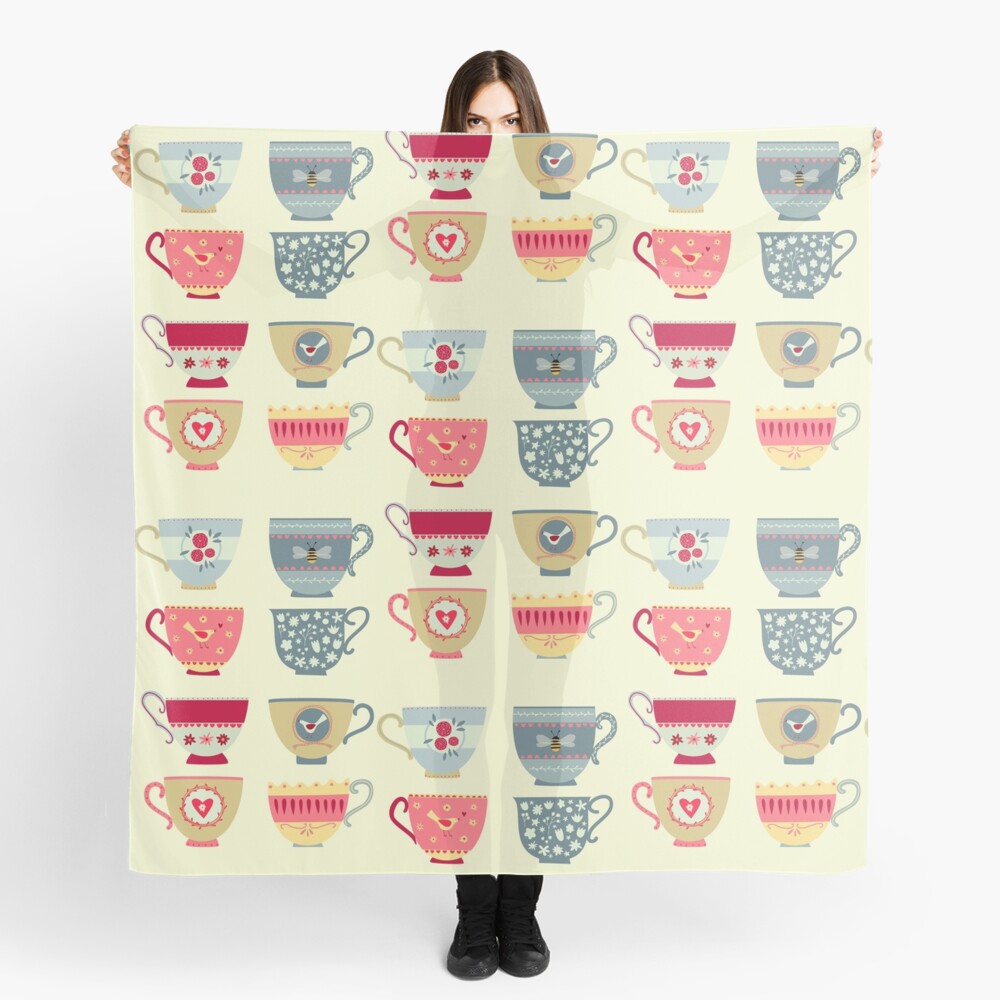 Tea Cups Scarf