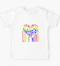 Love Wins, Marriage Equality T-Shirt design. Kids Tee