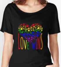 Camiseta ancha para mujer Love Wins, Marriage Equality camiseta de diseño.