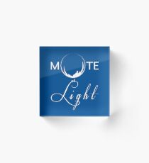 Mote of Light (White) Acrylic Block